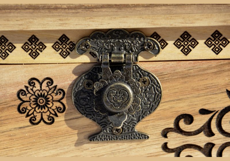Šperkovnice -detail zavírání