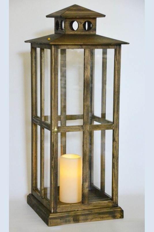 Lampa velká, povrchová úprava hnědá zem